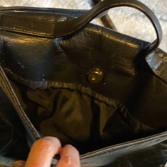 Hobo International Leather Black Satchel/Crossbody Purse - Picture 10 of 12